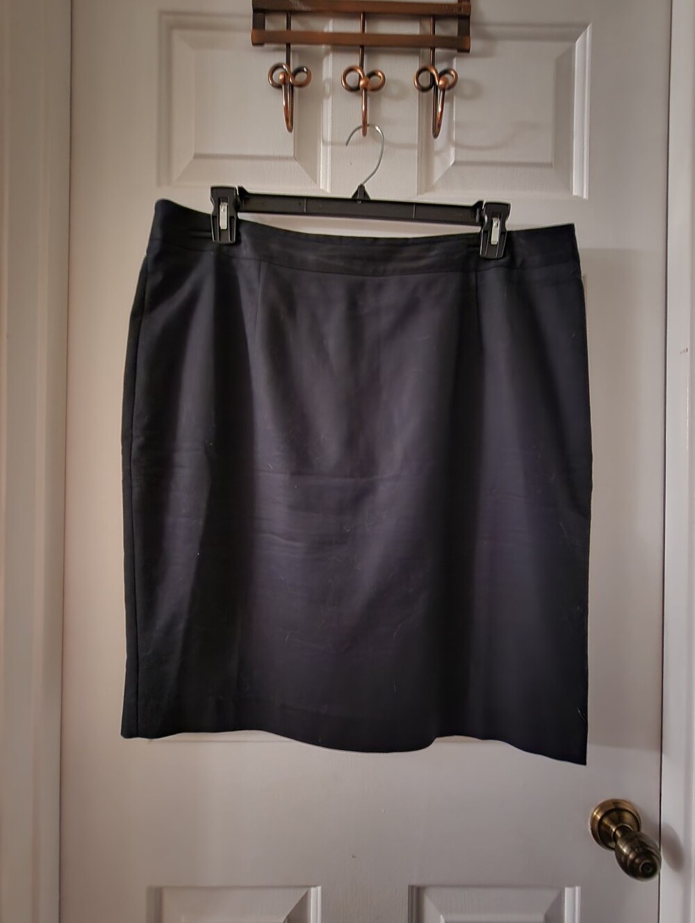 Womens Black Pencil Skirt - 18W